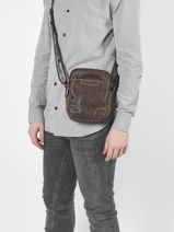 Leather Joseph Crossbody Bag Arthur & aston Brown marco 7-vue-porte