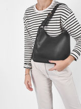 Longchamp Le foulonn Hobo bag Black-vue-porte