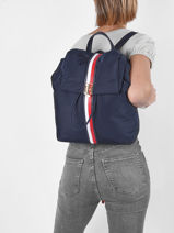 Sac à Dos Elevated Tommy hilfiger Bleu relaxed AW10921-vue-porte