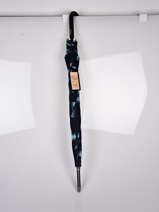 Umbrella With Cane Isotoner Black parapluie 9457