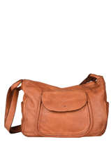 Crossbody Bag Dewashed Leather Milano Brown dewashed DE21121