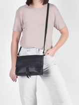 Sac Bandouliere Vintage Flora & co Marron grained F8044-vue-porte