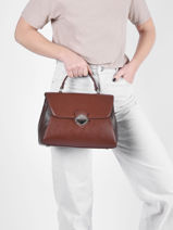 Classic Top-handle Bag David jones Brown classic 1-vue-porte
