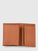 Leather Wallet Madras Etrier Brown madras CA1989-vue-porte