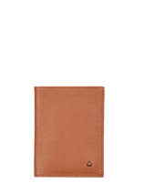 Wallet With Card Holder Leather Etrier Brown madras EMAD748