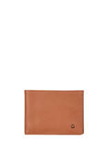 Wallet With Card Holder Leather Etrier Brown madras EMAD740