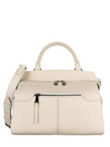 Medium Leather Inès Top-handle Bag Lancel Beige ines A11907