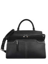 Large Leather Inès Top-handle Bag Lancel Black ines A11908