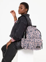 Backpack Padded Zipper Eastpak Pink authentic EA5B74-vue-porte