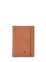 Leather Madras Card Holder Etrier Yellow madras EMAD024