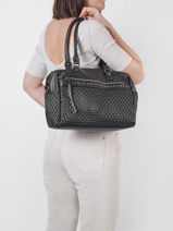 Manille Shoulder Bag Miniprix Black manille MD8641-vue-porte
