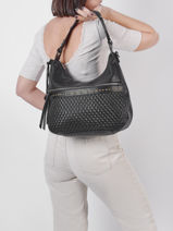 Manille Shoulder Bag Miniprix Black manille MD8642-vue-porte