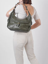 Olivia Shoulder Bag Miniprix Green olivia MD9062-vue-porte