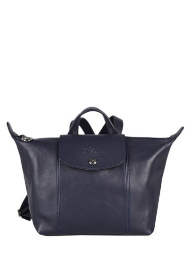 Longchamp Le pliage cuir Backpack Blue
