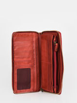 Wallet Leather Biba Beige accessoires BT10-vue-porte