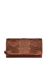 Wallet Leather Biba Brown accessoires GOL6L