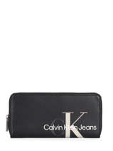 Sculpted Monogramme Wallet Calvin klein jeans Black sculpted monogramme K608958