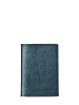 Leather Etincelle Iris�e Passport Holder Etrier Blue etincelle irisee EETI025