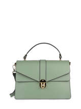 Leather Mirage Top-handle Bag Milano Green mirage MI19061N