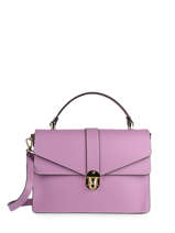 Leather Mirage Top-handle Bag Milano Violet mirage MI19061N