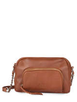 Shoulder Bag Pop Leather Basilic pepper Brown pop - 00BPOC45