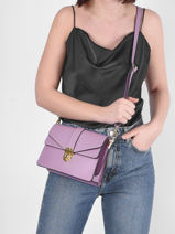 Leather Mirage Crossbody Bag Milano Violet mirage MI19062N-vue-porte