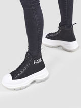 Platform Sneakers Luna Art Deco Karl lagerfeld Black women KL42951-vue-porte