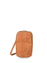 Leather Velvet Phone Bag Milano Brown velvet 936024