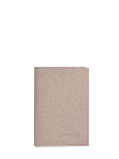 Longchamp Le foulonné Passport cover Gray