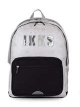 Backpack 2 Compartments Ikks Silver lucy in the sky 63818