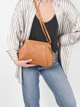 Leather Just Jolie Shoulder Bag Burkely Brown just jolie 84-vue-porte