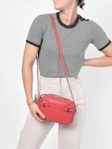 Shoulder Bag Laura Leather Le tanneur Pink laura TLAU1110-vue-porte