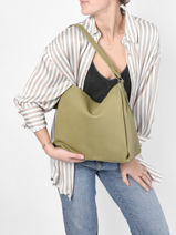 Leather Just Jolie Shoulder Bag Burkely Green just jolie 84-vue-porte