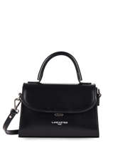 Small Leather Suave Crossbody Bag Lancaster Black suave even 16