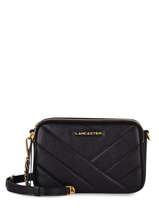 Leather Soft Matelassé Crossbody Bag Lancaster Black soft matelasse 22