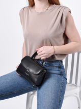 Small Leather Suave Crossbody Bag Lancaster Beige suave even 16-vue-porte