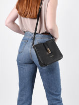 Sac Bandouliere Milano Cuir Lancaster Noir milano horizon sophie 47-vue-porte