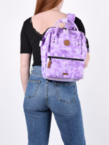 Backpack S 1 Compartment Cabaia Violet tour du monde S-vue-porte