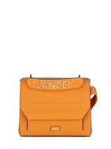 Medium Leather Ninon Shoulder Bag Lancel Orange ninon A11747