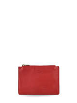 Card Holder Leather Katana Red marina 753122