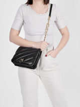 Leather Twin Bag Maxi Quilt Shoulder Bag Pinko love bag puff 1P22GT-vue-porte