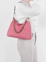 Gillian Shoulder Bag Guess Pink gillian QG839402-vue-porte
