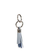 Leather Pompon Bag Charm Lancel Blue charms A08566-vue-porte