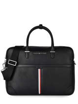Downtown 15" Briefcase Tommy hilfiger Black downtown AM08432