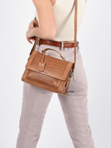 Leather Icon Ivy Crossbody Bag Burkely Brown icon ivy 29-vue-porte