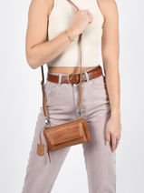 Leather Icon Ivy Mini Crossbody Bag Burkely Brown icon ivy 29-vue-porte