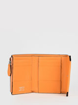 Compact Leather Wallet Ninon Lancel Orange ninon A10296-vue-porte