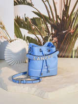 Leather Xs Bucket Bag Ninon Lancel Blue ninon A11749
