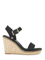 High-heel wedge sandals shiny touches-TOMMY HILFIGER