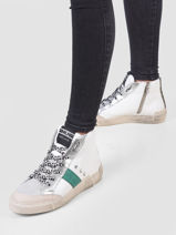 Sneakers in leather-MELINE-vue-porte